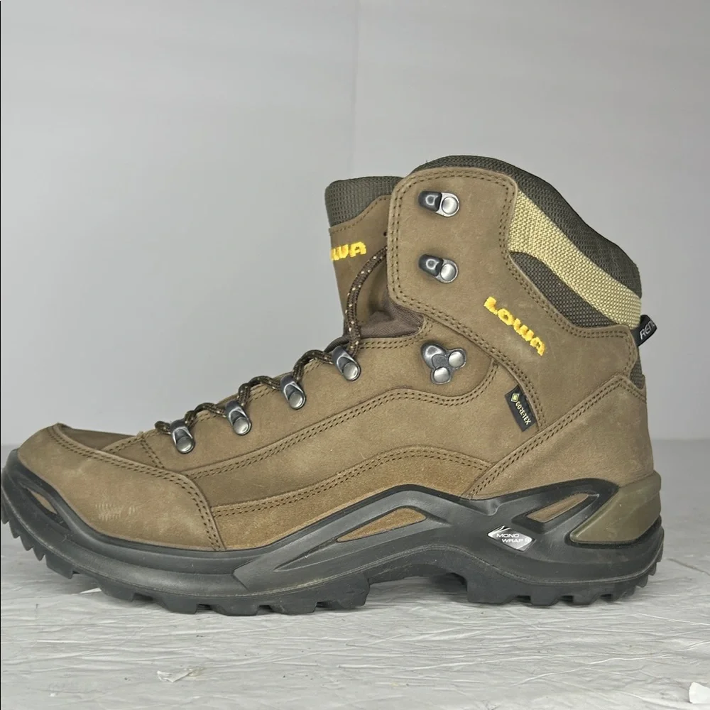 Lowa Brown and Yellow Hiking Boots